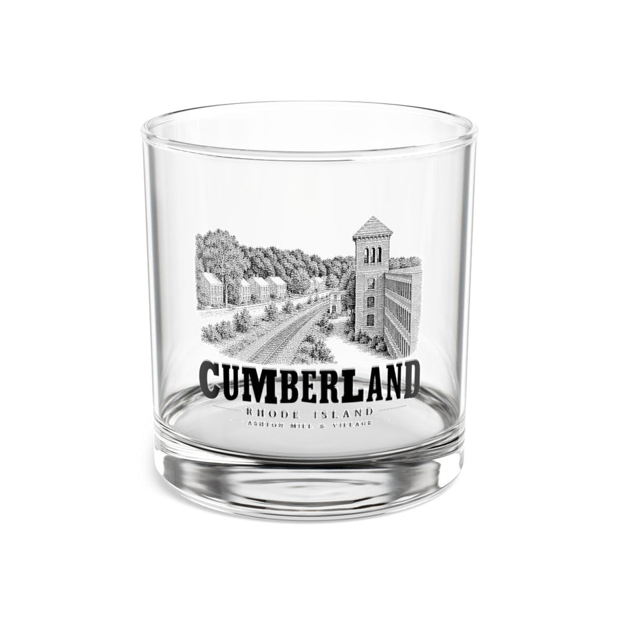 Cumberland Ashton Mill & Village 10 oz Rocks Glass in Clear — front view