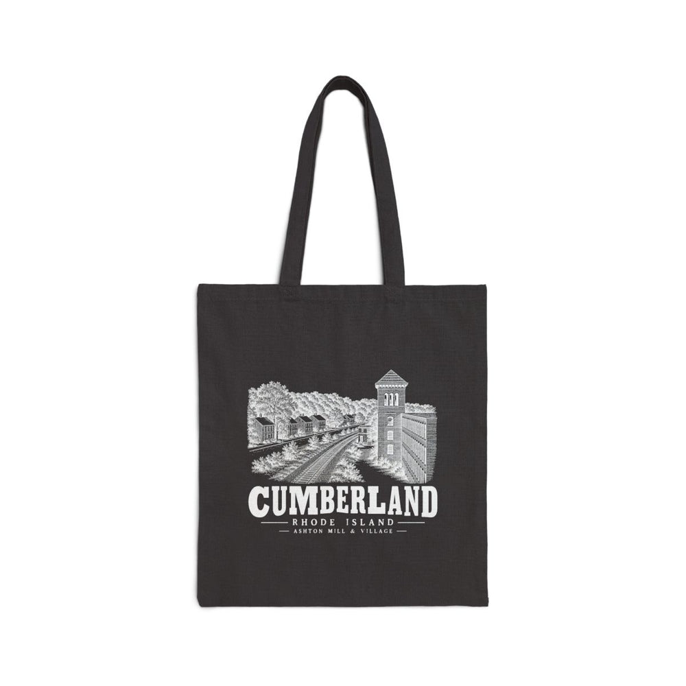 Cumberland Ashton Mill & Village Heavy Canvas Tote in Black — front view
