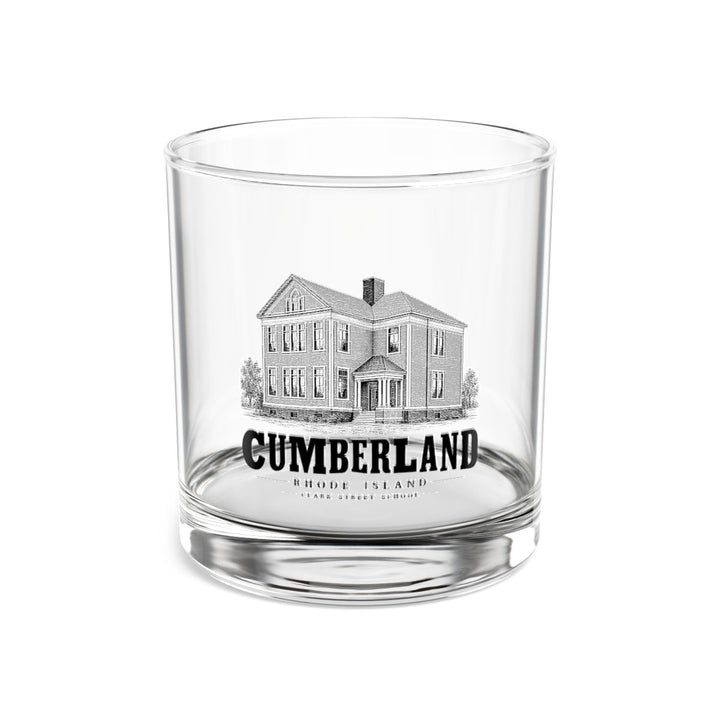 Cumberland Clark Street School 10 oz Rocks Glass in Clear — front view