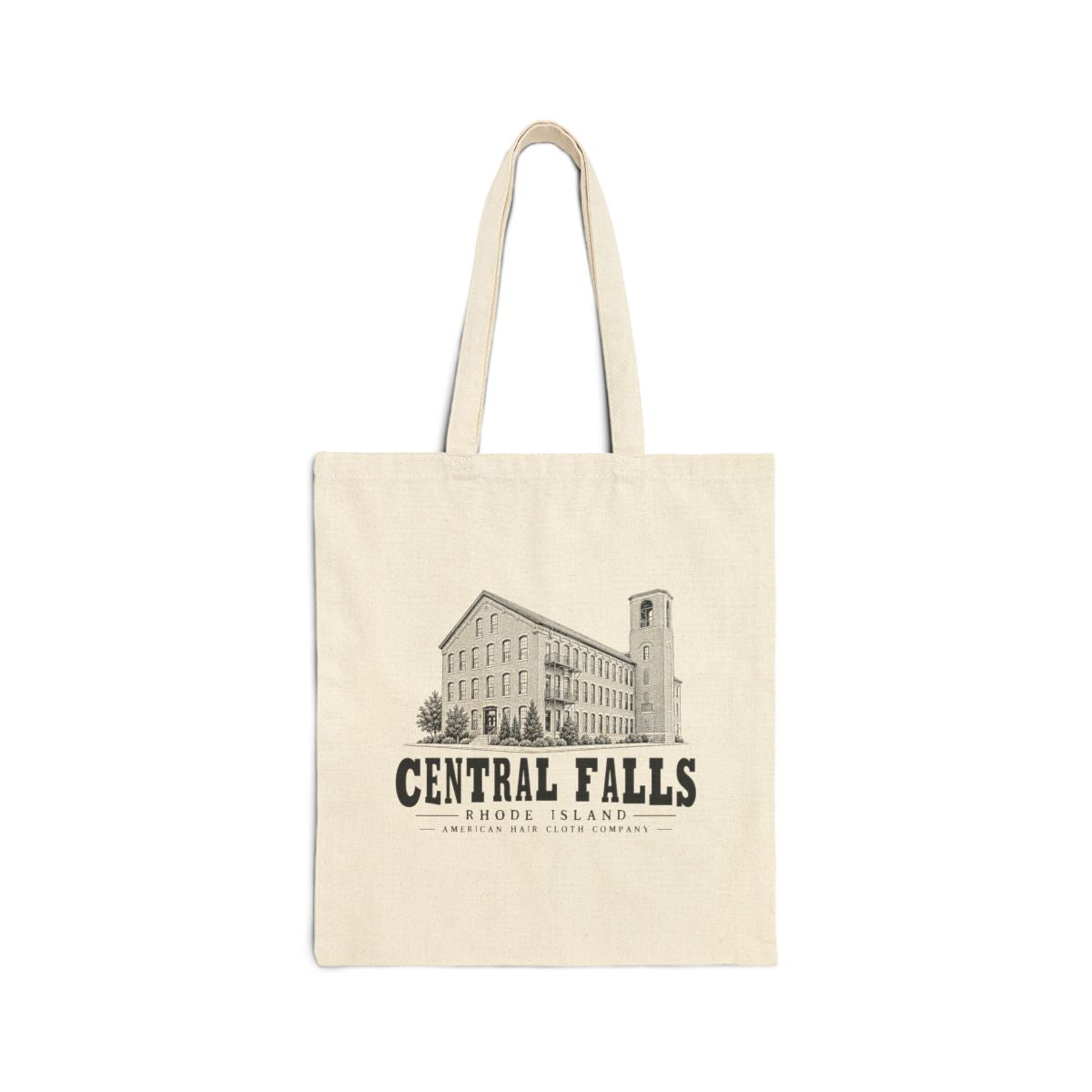 Central Falls American Hair Cloth Company Heavy Canvas Tote in Natural — front view