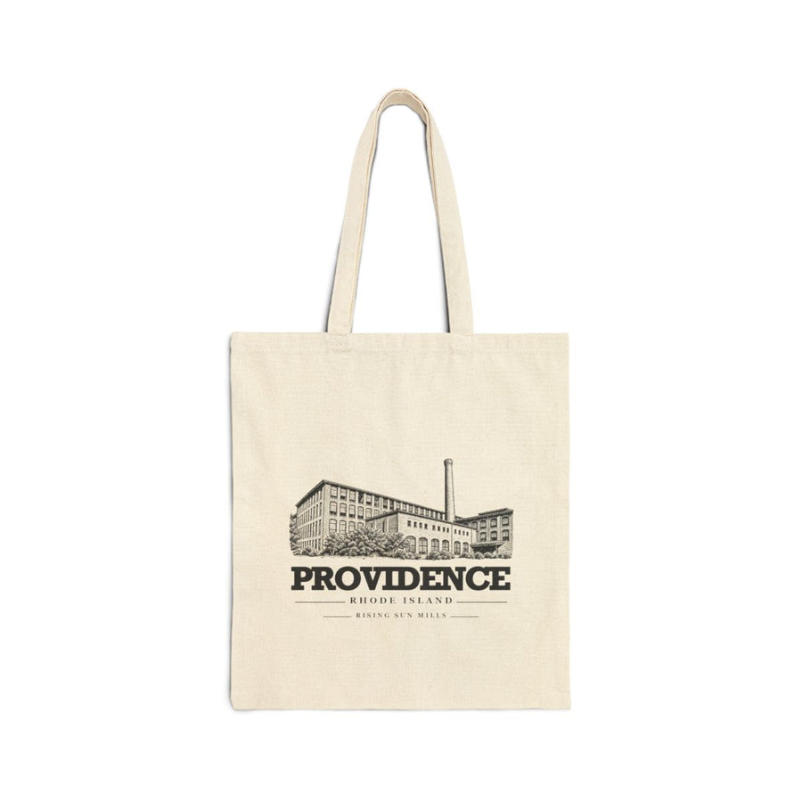 Providence Rising Sun Mills on Natural Liberty Bags OAD113 heavy canvas tote, front view