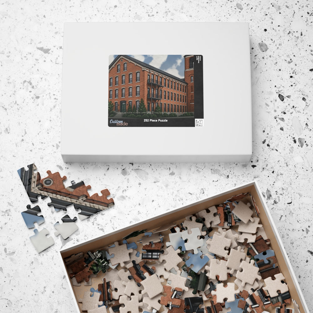 Central Falls American Hair Cloth Company 252-Piece Jigsaw Puzzle - box lid