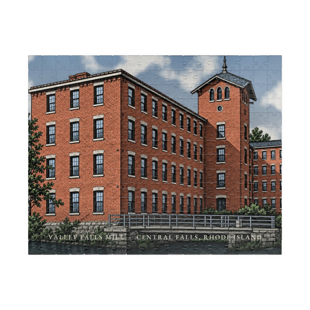 Central Falls Valley Falls Mill 252-Piece Jigsaw Puzzle - assembled