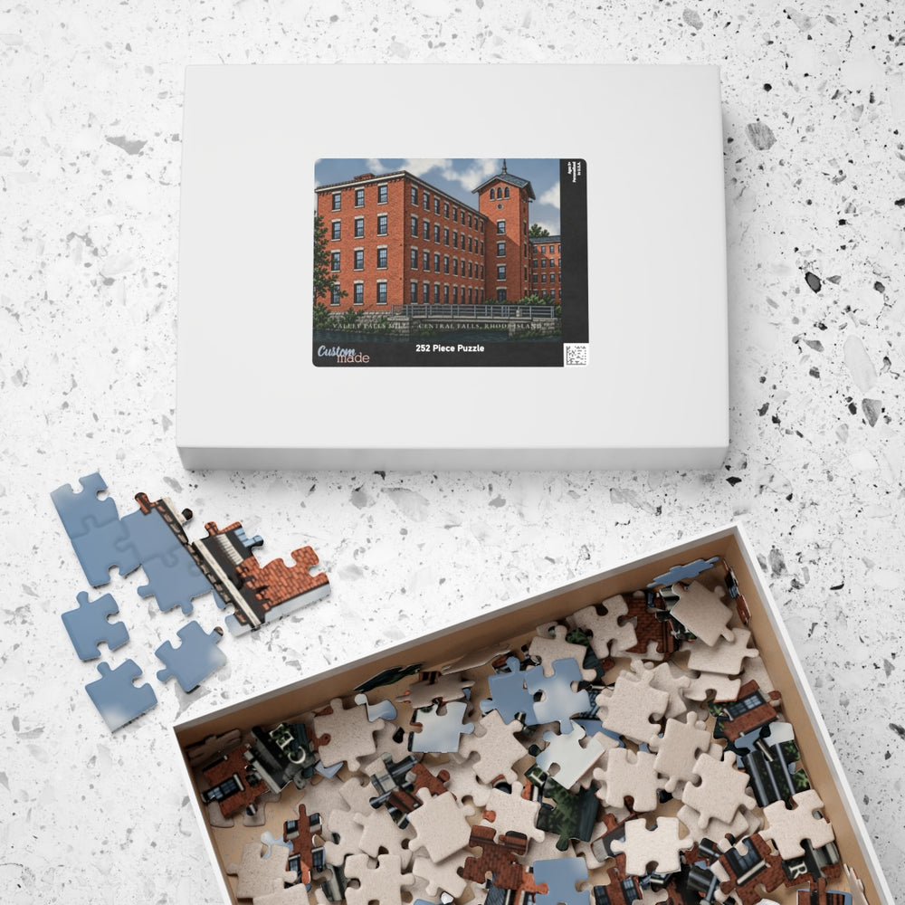 Central Falls Valley Falls Mill 252-Piece Jigsaw Puzzle - box lid
