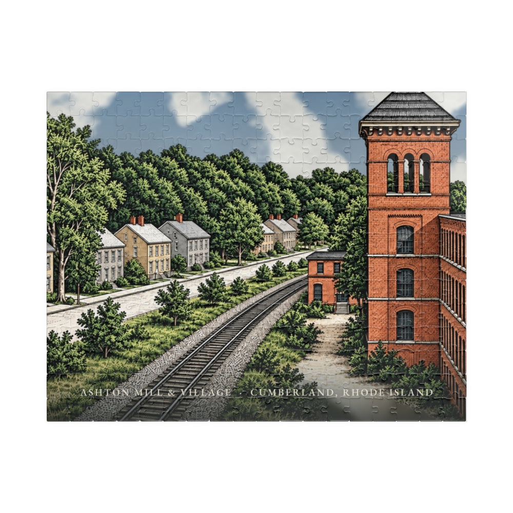 Cumberland Ashton Mill & Village 252-Piece Jigsaw Puzzle - assembled