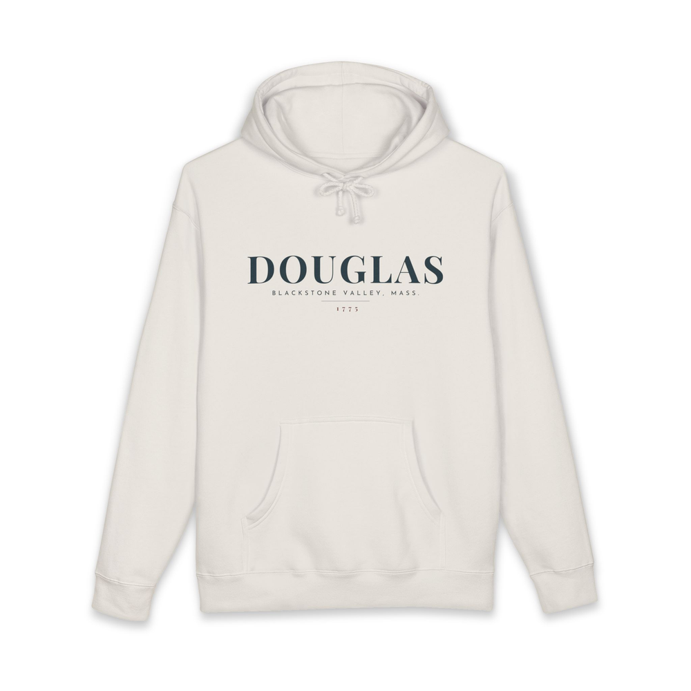 Douglas River Map Hoodie in Bone, front