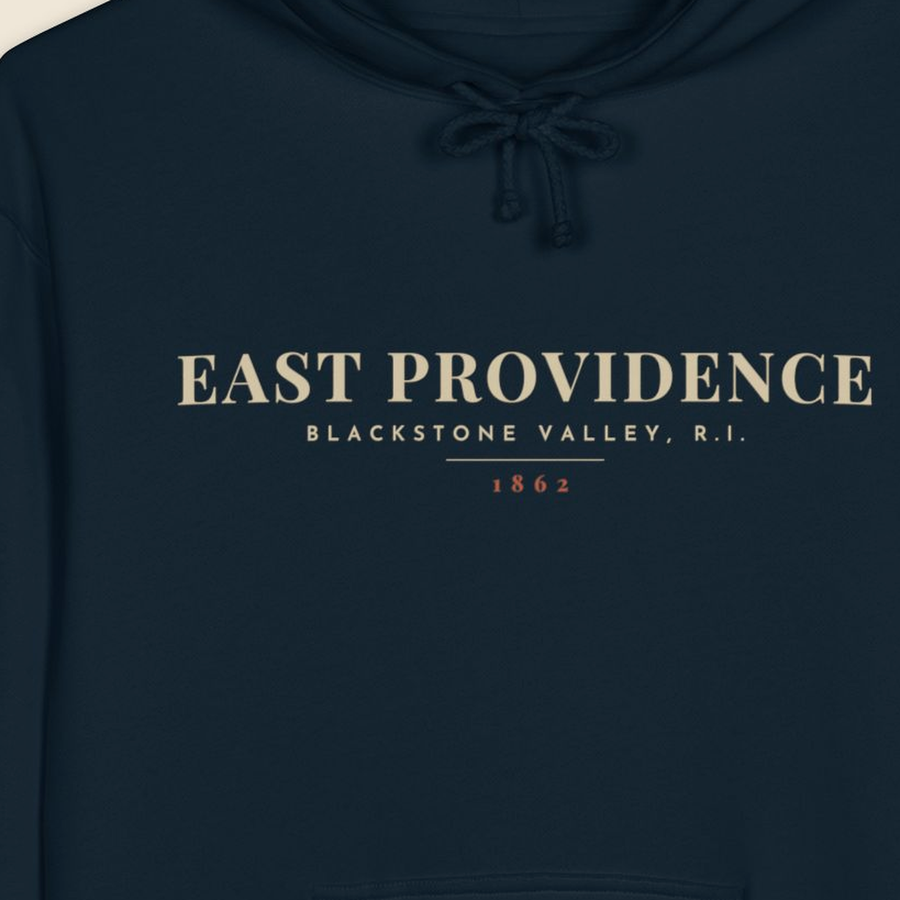 East Providence River Map Hoodie
