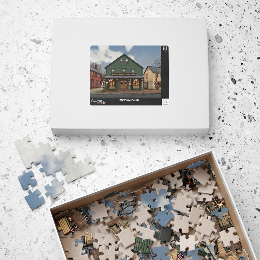 Glocester Brown & Hopkins Country Store, Chepachet 252-Piece Jigsaw Puzzle - box lid