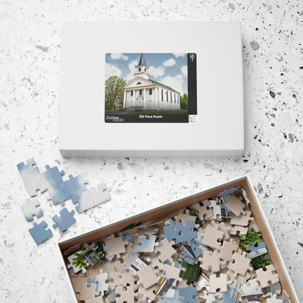 Grafton Baptist Church of Grafton 252-Piece Jigsaw Puzzle - box lid