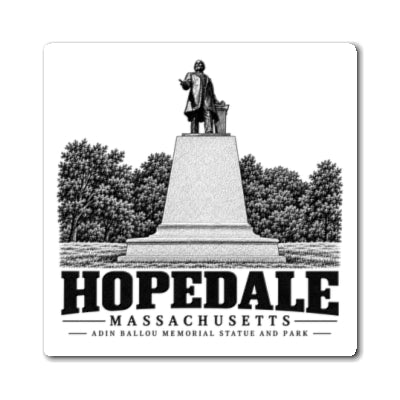 Hopedale Adin Ballou Memorial Statue and Park 4 in Magnet front mockup