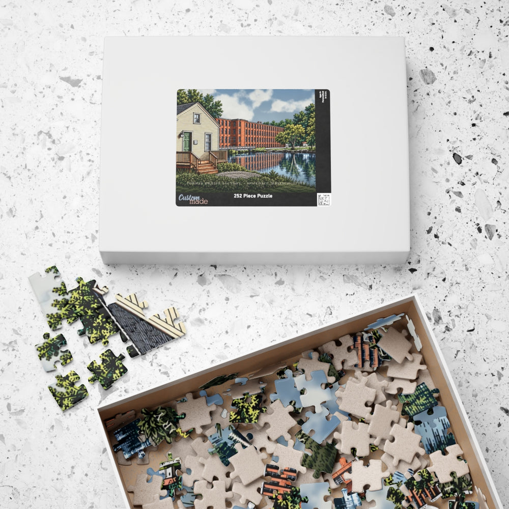 Hopedale Former Draper Factory 252-Piece Jigsaw Puzzle - box lid