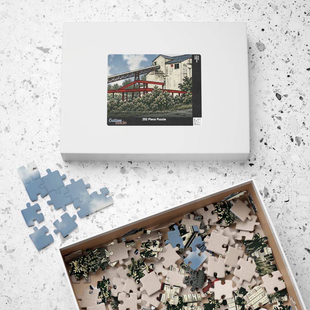 Lincoln Lime Rock Limestone Factory 252-Piece Jigsaw Puzzle - box lid