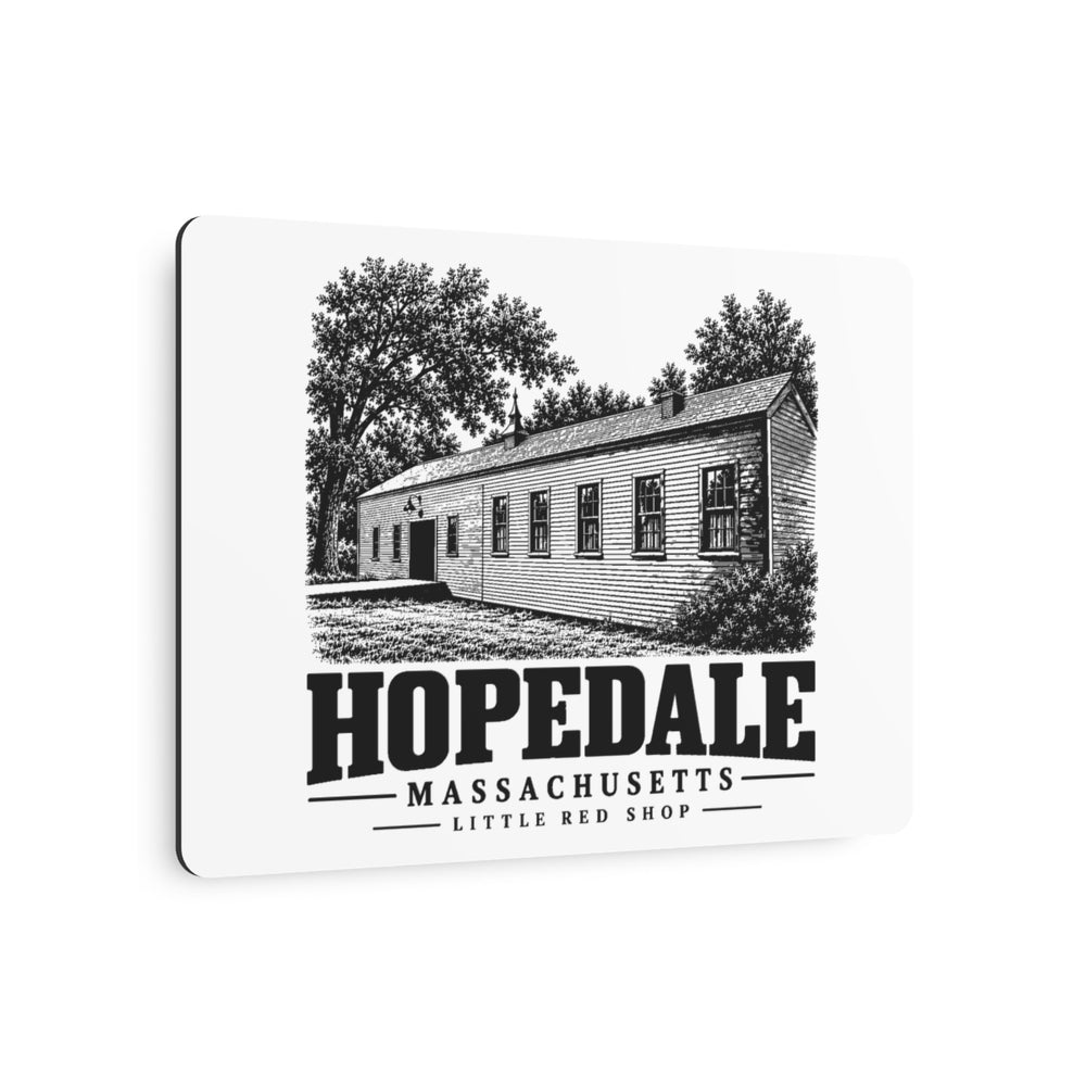 Little Red Shop Metal Wall Art Sign | Hopedale, MA — other view 3