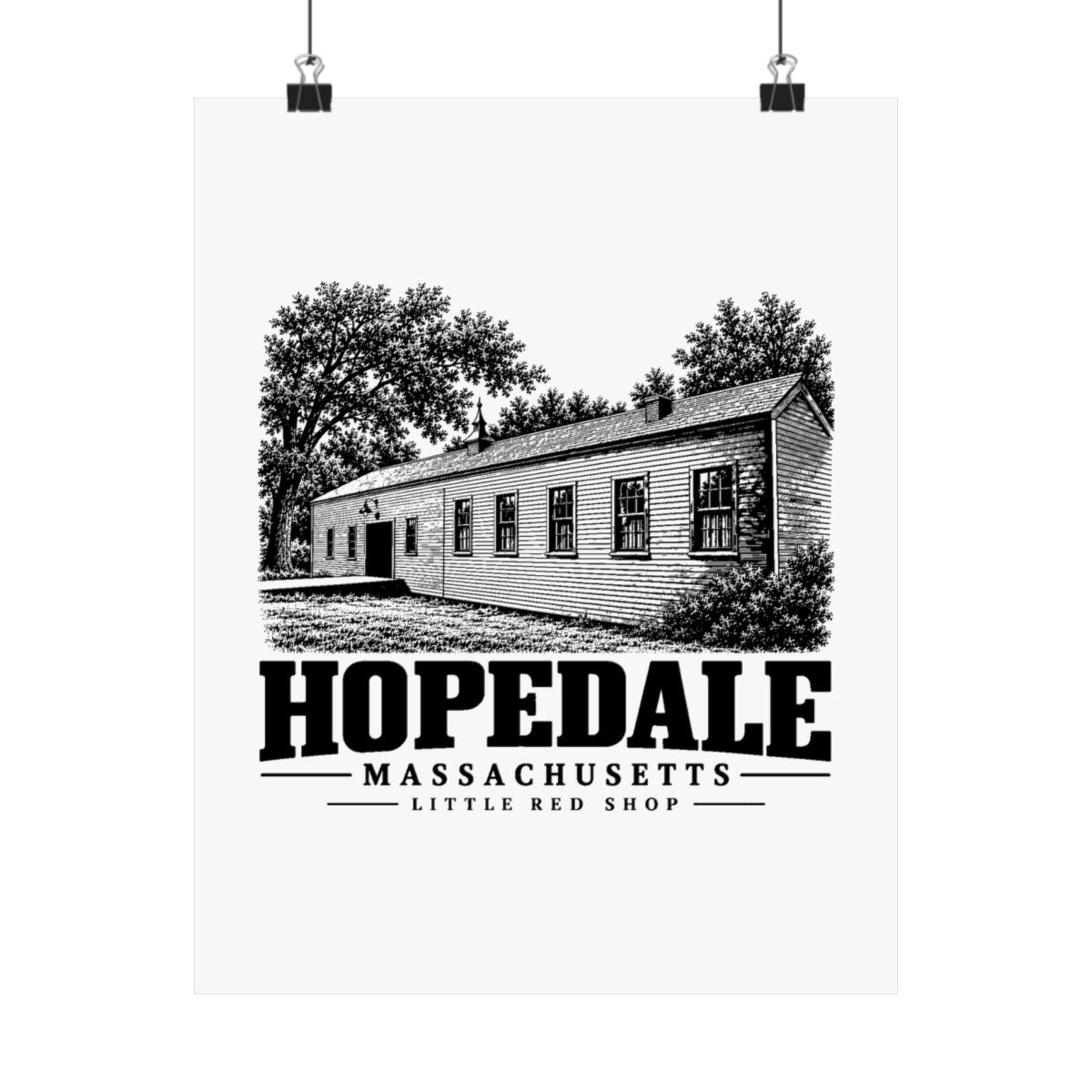 Little Red Shop Poster | Hopedale, MA — other view 1