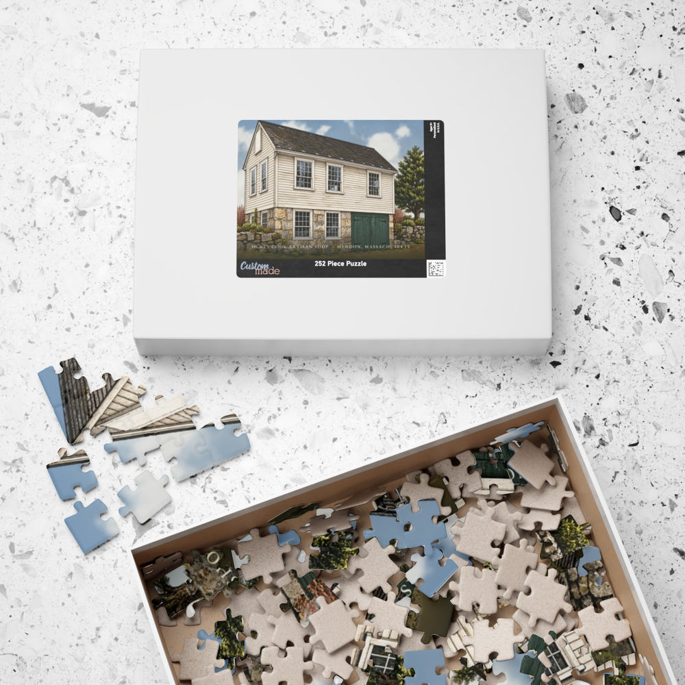 Mendon Olney Cook Artisan Shop 252-Piece Jigsaw Puzzle - box lid
