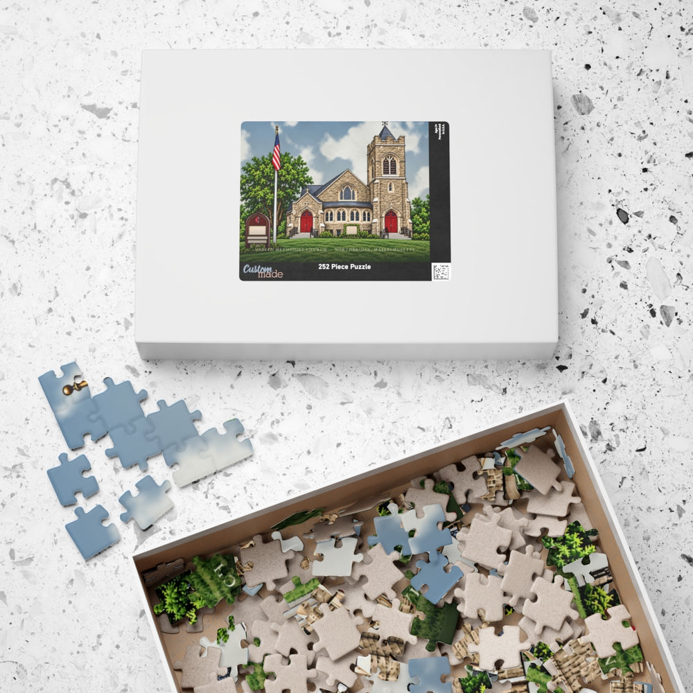 Northbridge United Methodist Church 252-Piece Jigsaw Puzzle - box lid