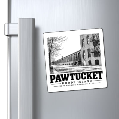 Pawtucket Hope Webbing Company Mill 4 in Magnet context mockup