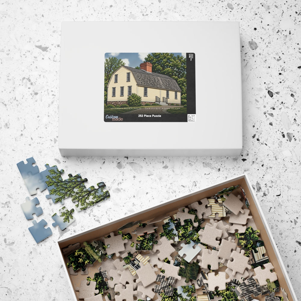 Pawtucket Sylvanus Brown House 252-Piece Jigsaw Puzzle - box lid