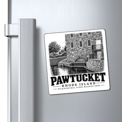 Pawtucket Wilkinson Mill Stone Machine Shop 4 in Magnet context mockup