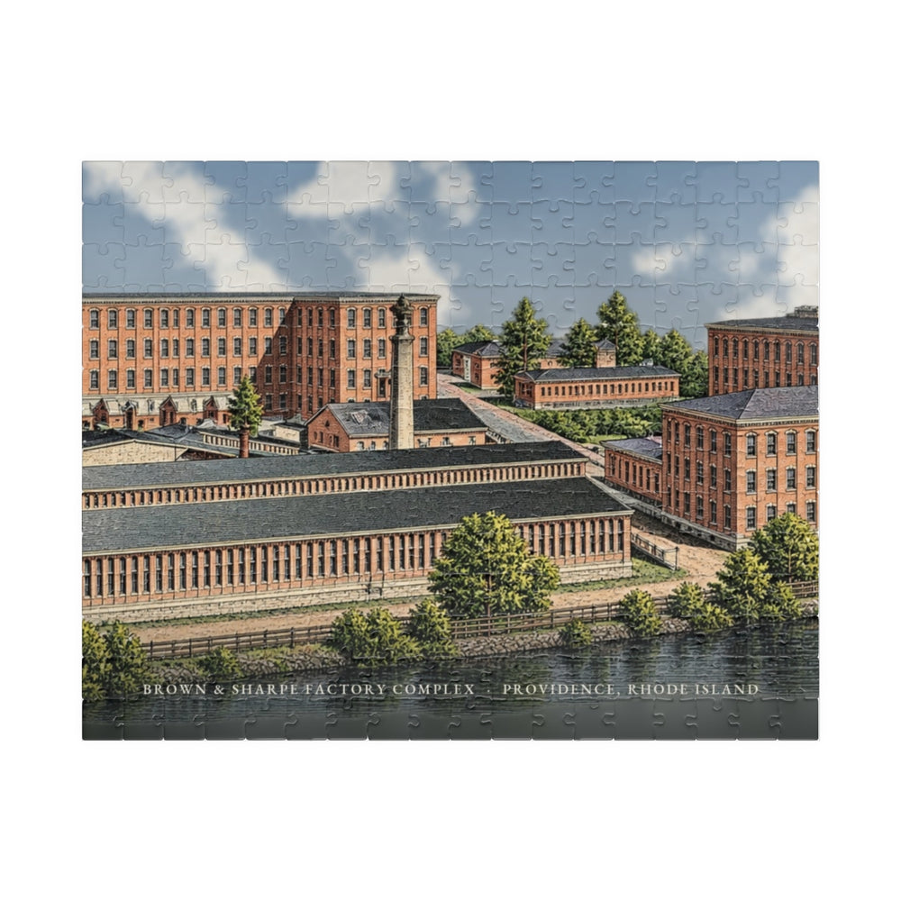 Providence Brown & Sharpe Factory Complex 252-Piece Jigsaw Puzzle - assembled