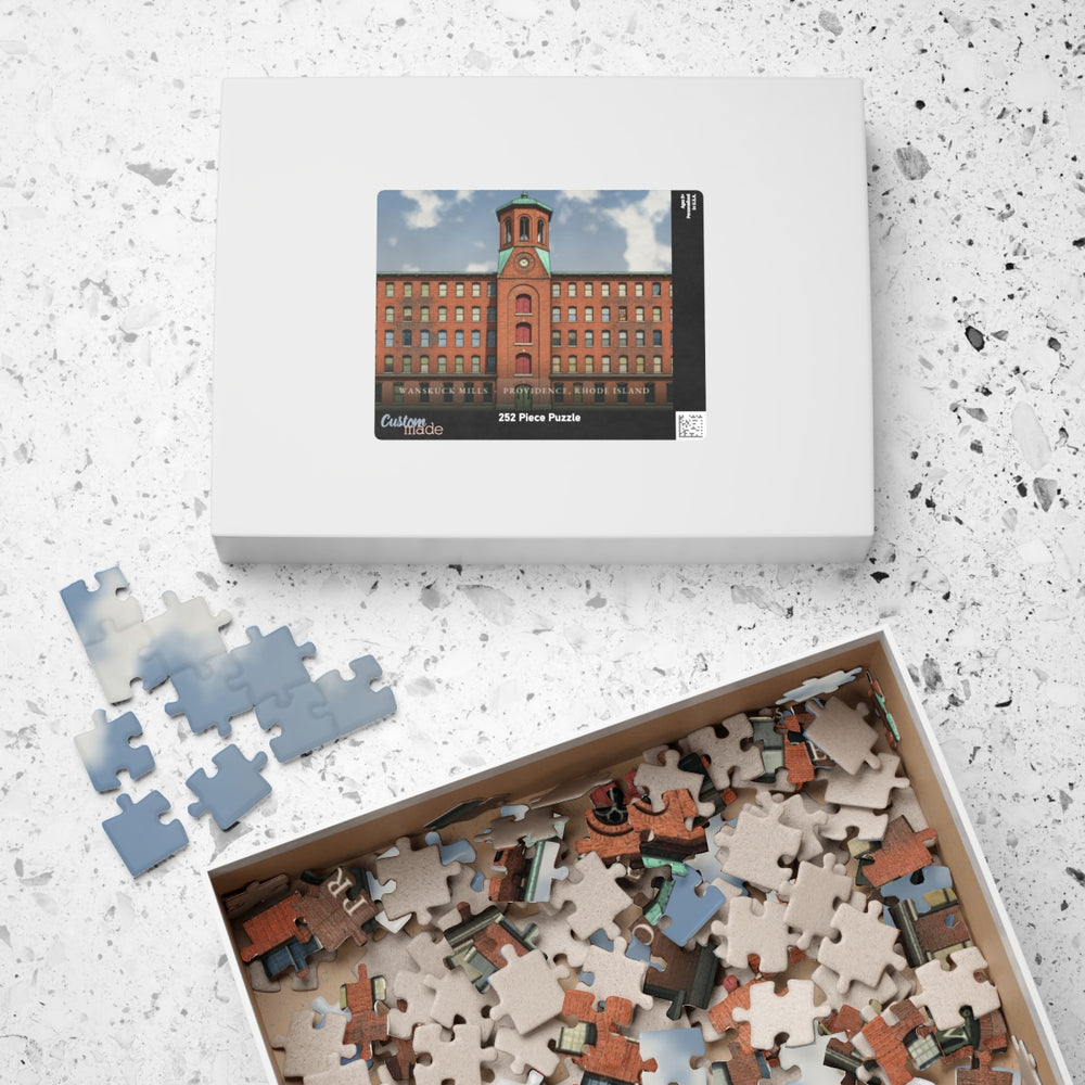 Providence Wanskuck Mills 252-Piece Jigsaw Puzzle - box lid