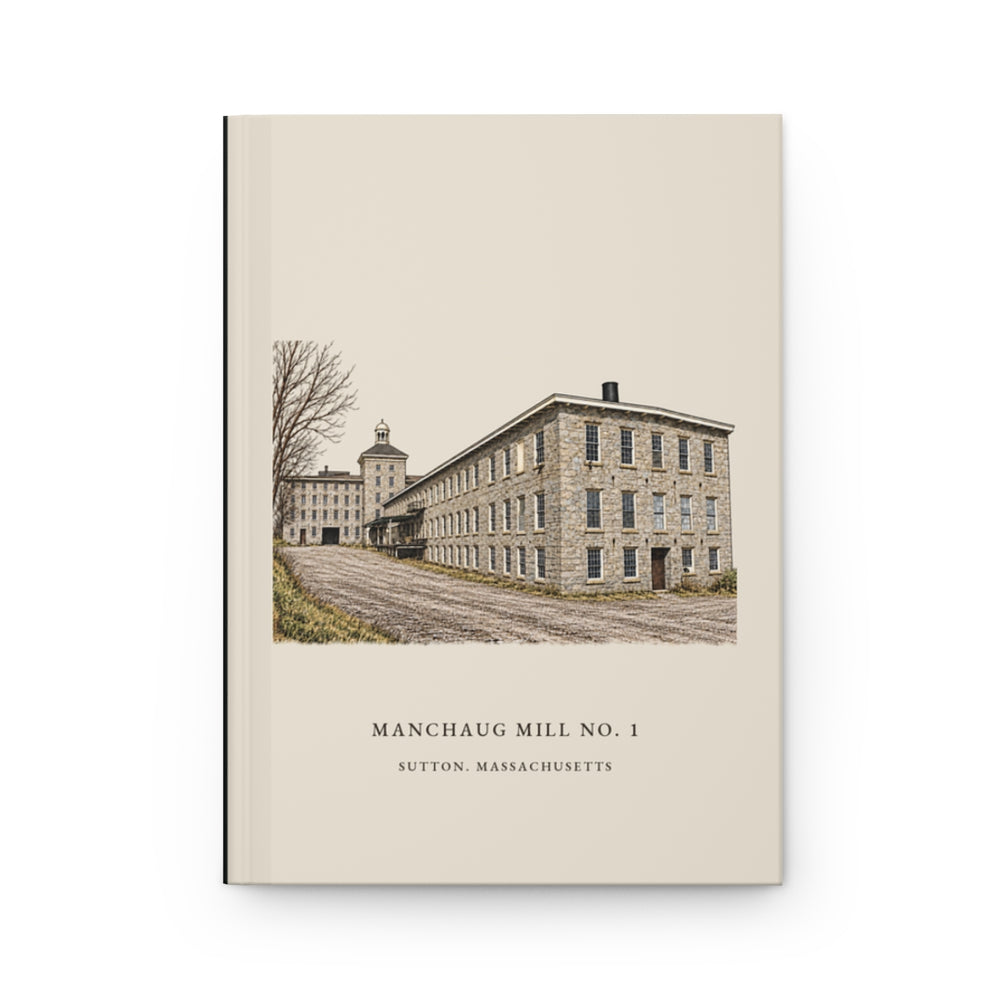 Sutton Manchaug Mill No. 1 journal mockup showing the illustrated cover