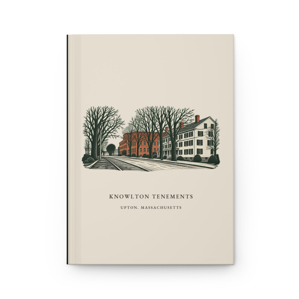 Upton Knowlton Tenements and Upton Loop Street Railway journal mockup showing the illustrated cover
