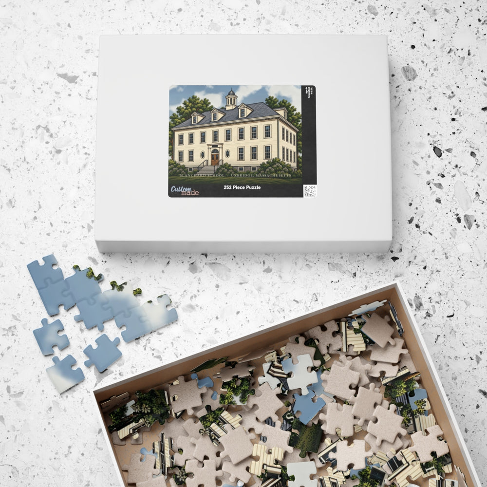 Uxbridge Blanchard School 252-Piece Jigsaw Puzzle - box lid